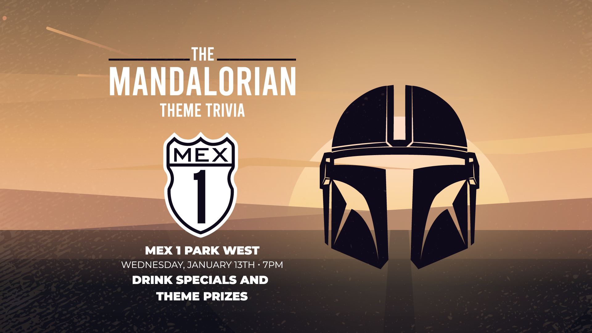 Mandalorian Theme Trivia at Mex 1 Park West